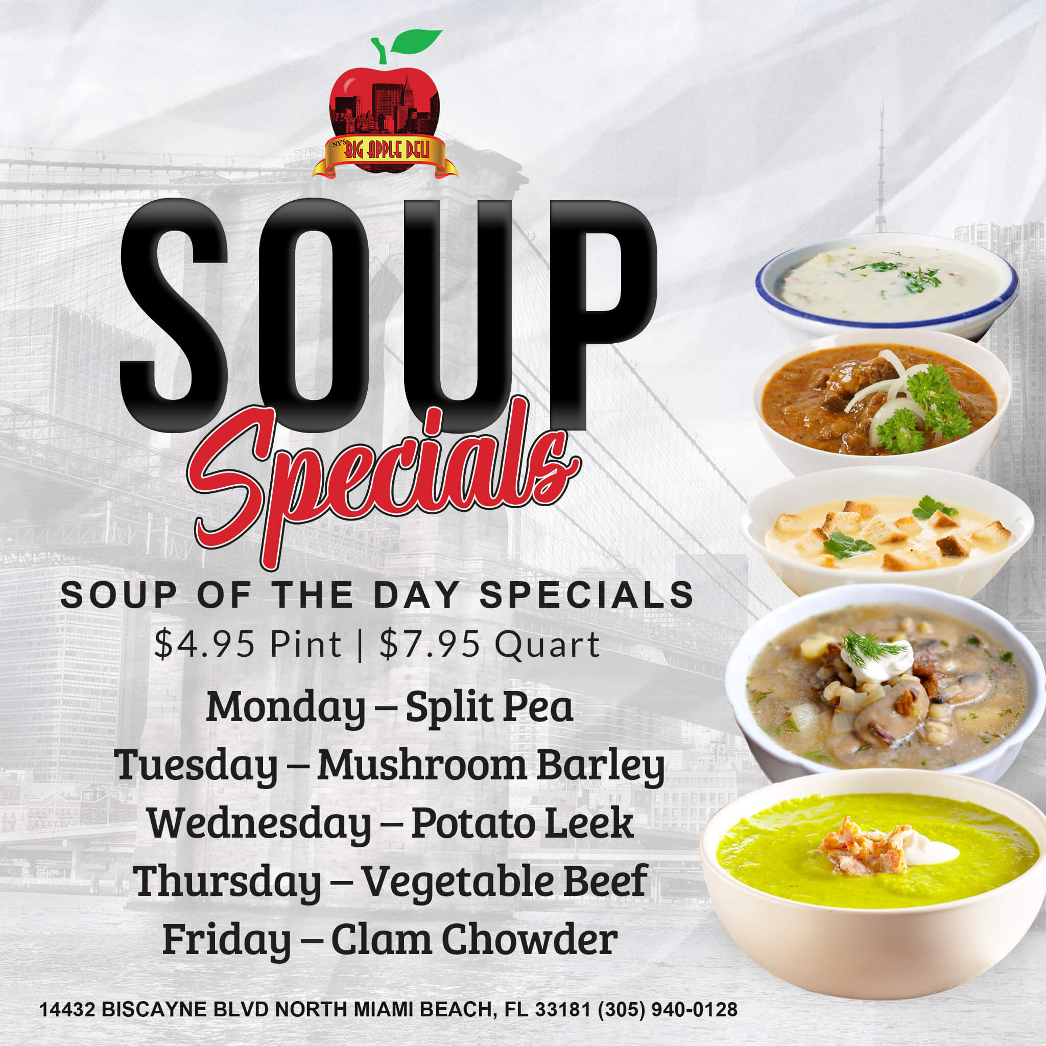 2019 daily specials saturday soup social