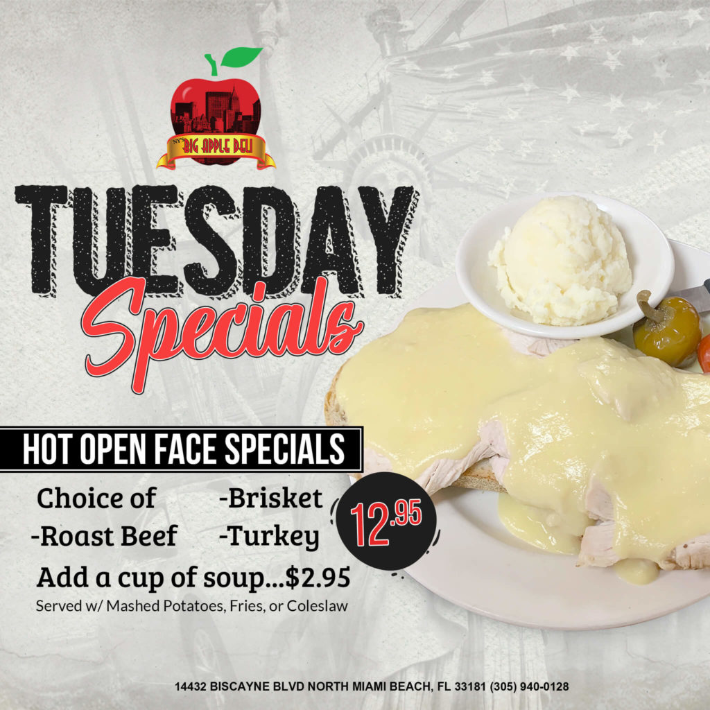 2019 march daily specials hot open face special social